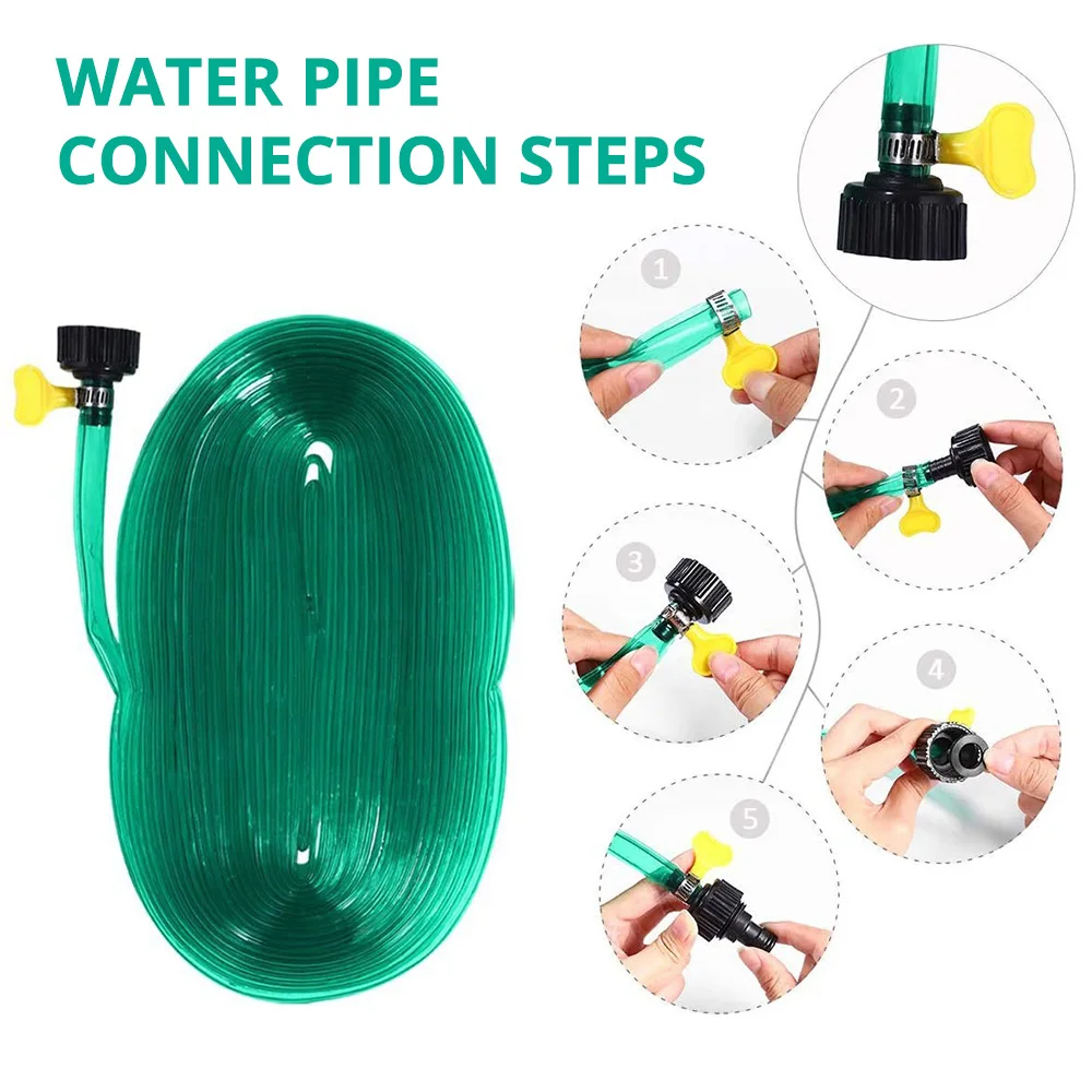 Садовый водяной шланг 12 м микро капельная ирригационная трубка из ПВХ садовый