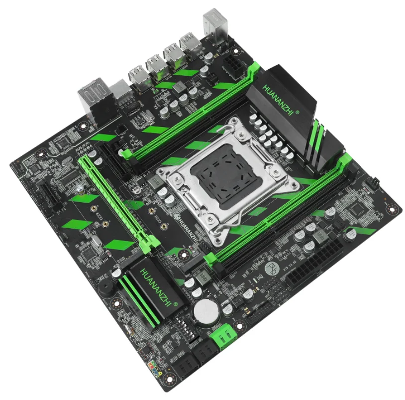 Материнская плата HUANANZHI X79 материнская X79ZD3 A2011 ATX SATA3 USB3.0 Dual PCI-E 16X NVME M.2 SSD Поддержка