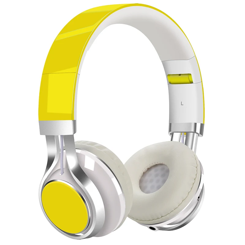 Yellow without box Красочные игровая гарнитура EP16S 3,5 мм проводной повязка fone de ouvido складной стерео бас гарнитуры геймера для офиса музыкальные наушники - Цвет: Yellow without box