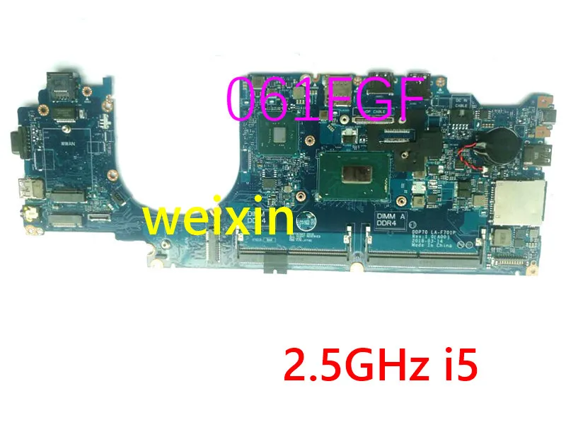 Для Dell Latitude 5491 материнская плата LA F701P CN 061FGF 61FGF Системы доска с 2 5 ГГц i5 4 ядра