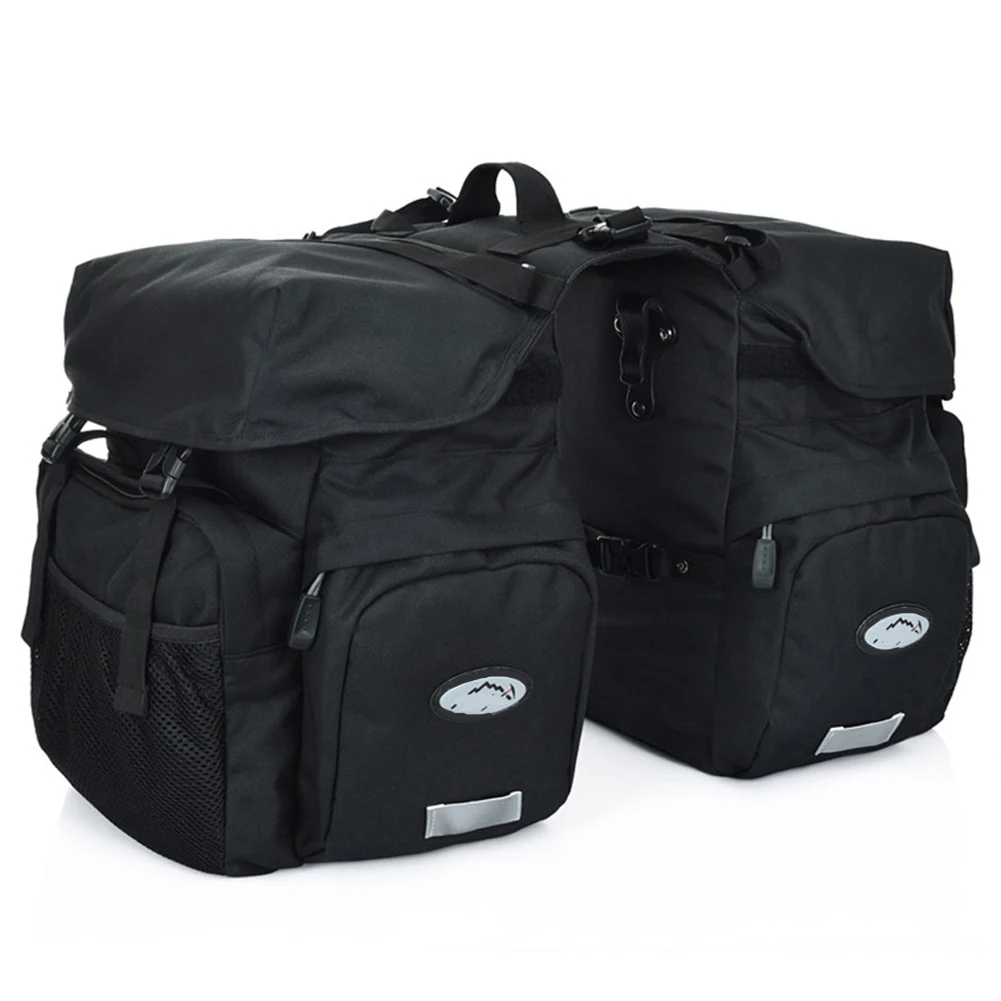 

Large Capacity 2 In 1 50L Wear Resistant Night Reflective Rear Rack Back Seat Carrying Storage Luggage Bike Bicycle Bag Pannier