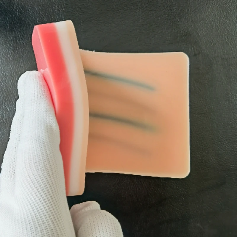 Iv Injection Training Pad Model Silicone Human Skin Suture Practice 4 Veins Imbedded | Канцтовары для офиса и дома