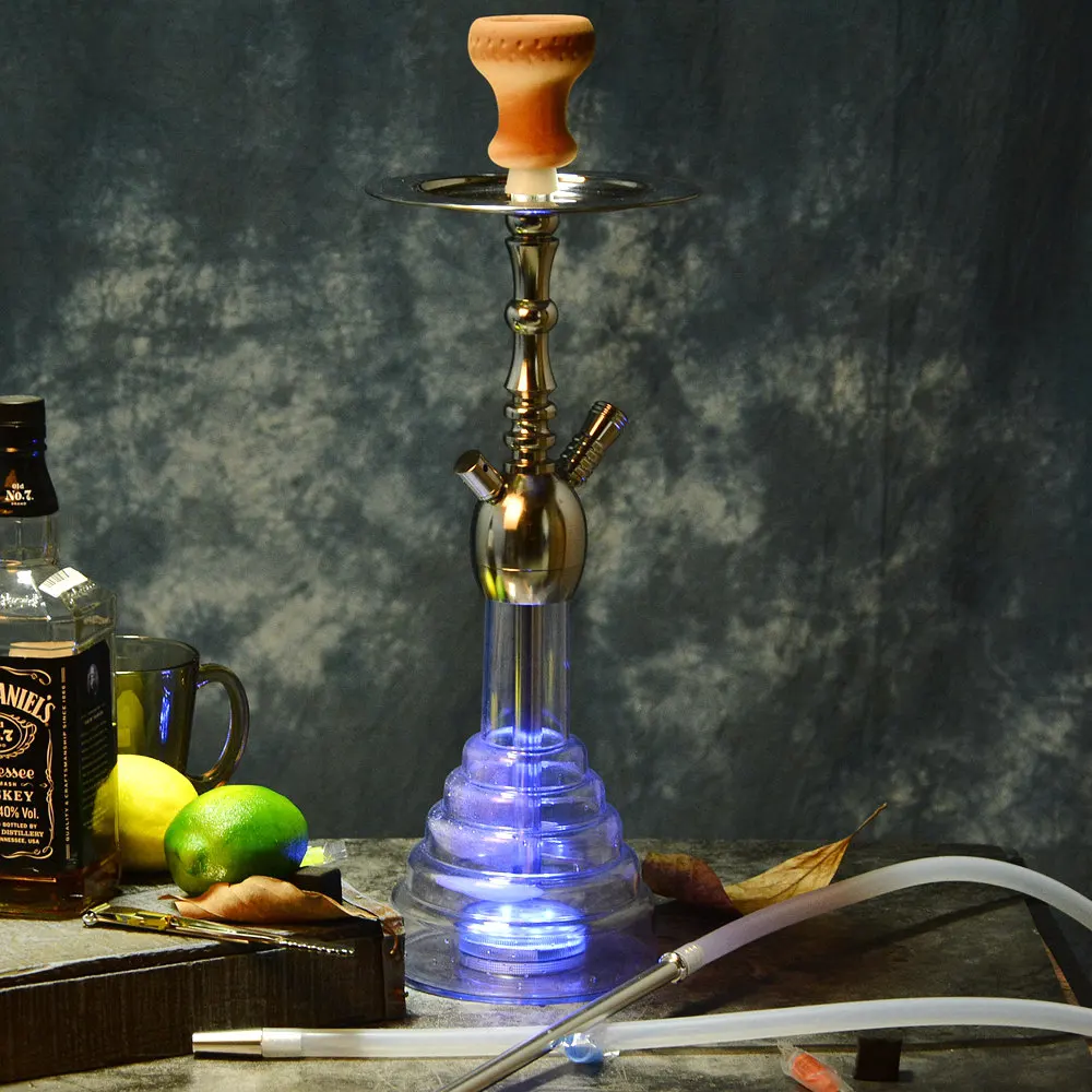 Светодиодный светильник акриловая трубка для кальяна Чичи наргиле полный Waterpijp