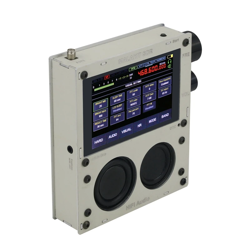 V1.10C 50Khz-2GHZ Malachite SDR Radio Malahit DSP Receiver AM/SSB/NFM/WFM+Speaker+Battery+Metal Case+Expansion Board | Электроника