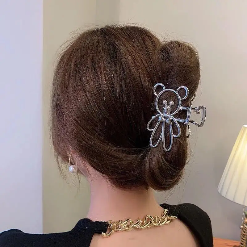

Cartoon Bear Metal Hair Claws Crab Hair Clips For Hair Accessories Women Barrettes Chic Elegant Ponytail Clip Headband Hairgrips