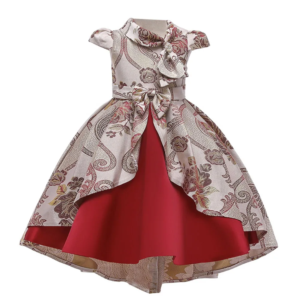 

KEAIYOUHUO Costume 2020 Winter New Dresses For Girls Birthday Party Dress Embroidered Princess Dress Ball Gown Children Clothing