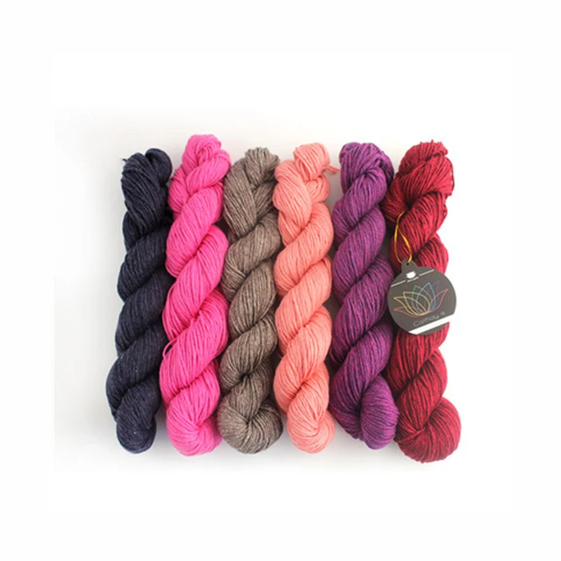 

50g Hank Silk Tibetan Yak Yarn Soft Hand Knitting Crochet DIY Sweaters Shawls And Fashion Clothes Cathay 4