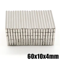 12510pcs 60x10x4 ndfeb neodymium magnet super powerful block permanent magnetic imanes 60x10x4