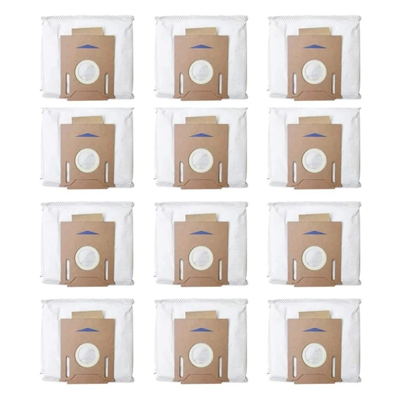 

12 Pack Dust Bags for ECOVACS T8 T8 AIVI DX93 Vacuum Cleaner Parts Vacuum Cleaner High Capacity Leakproof Dust Bag