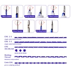 Лидер продаж, гладкая пряжа Cog 4d 3d для лица, 5 шт.упаковка