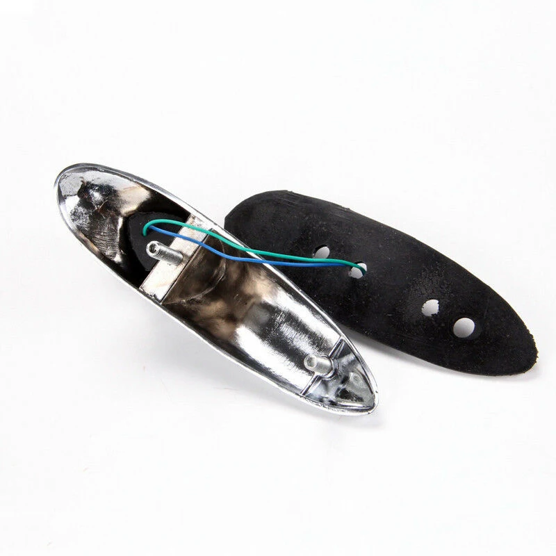 

Motorcycle Black Chrome Eagle Head Fender Ornament Red Lighted Eye Custom Bike