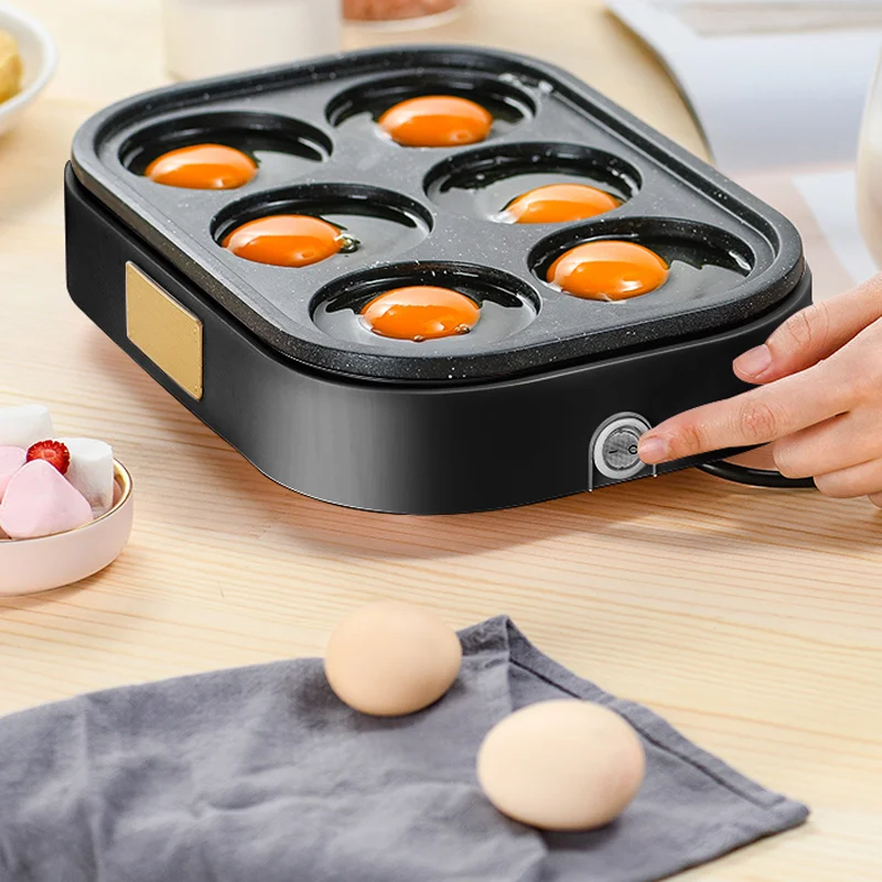 

220V Home Electric Egg Hamburger Machine Non-stick Frying Pan Egg Omelette Cooker Cake Crepe Maker Pancake Breakfast Machine