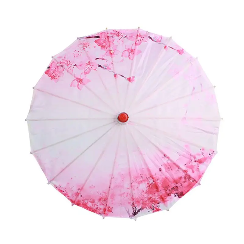 Зонтик с деревянной ручкой в китайском стиле китайский цветок пиона