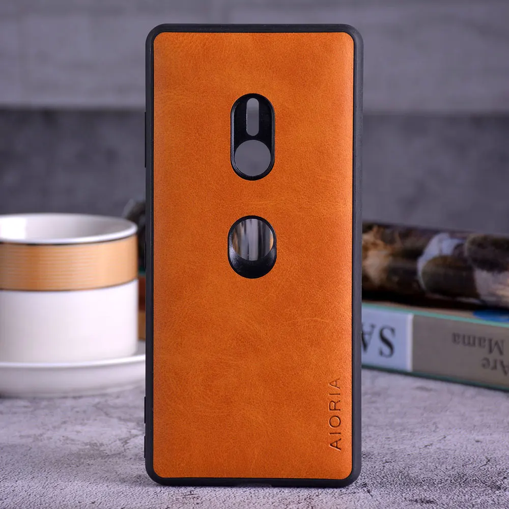 Чехол для Sony Xperia 1 XZ3 funda роскошный винтажный кожаный с мягким чехлом sony xperia чехол