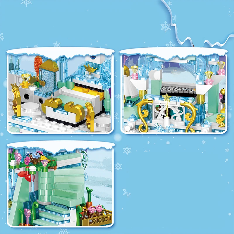 

QUNLONG Friends For Girl Friendship House Princess Castle Architecture Figures Building Blocks Bricks Toys For Children