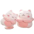 Розовая японская плюшевая кукла в виде цветущей вишни, плюшевая игрушка в виде цветка, толстая плюшевая игрушка, круглая Спящая Подушка для девочки, Подарочная подушка