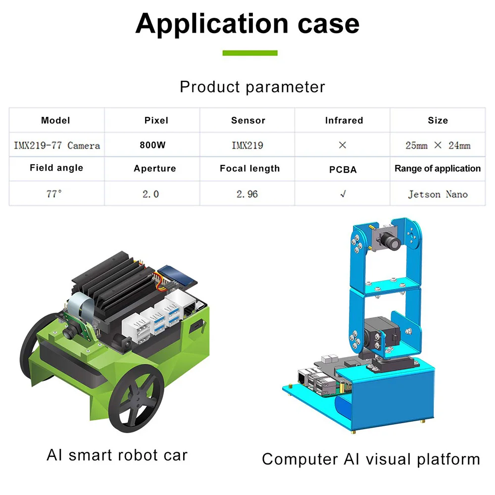Nvidia Jetson Nano AI камера для NVIDIA Jetson Nano HD 800M CSI интерфейс с чехлом для камеры