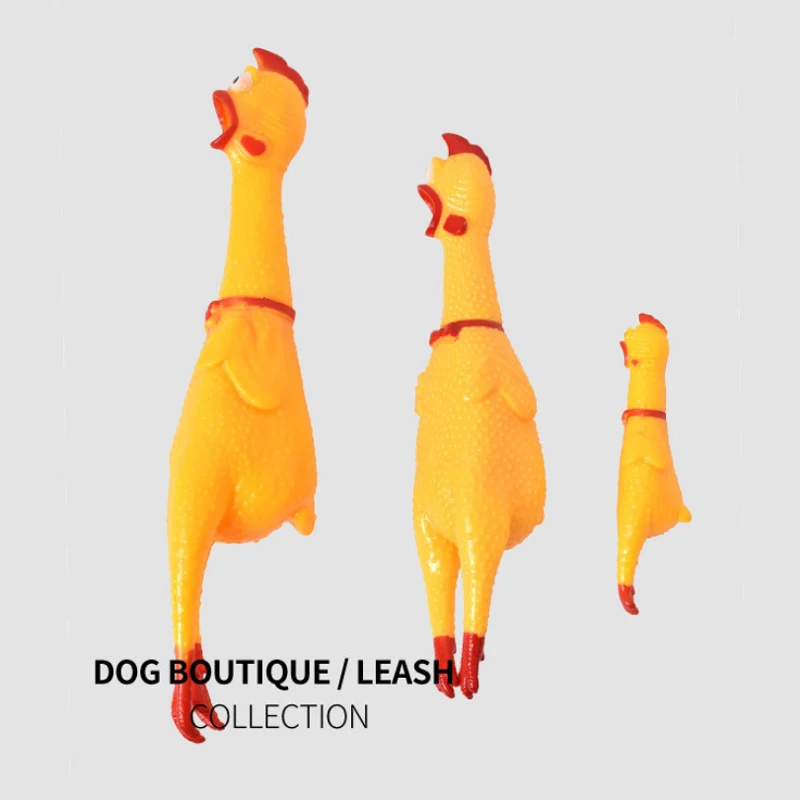 Pet toy screaming chicken Squeezing molar rubber dog chew super durable pet supplies | Дом и сад