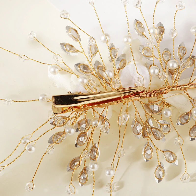 Женские заколки для волос QYY с цветами из смолы ручной работы золотого цвета 2020 |