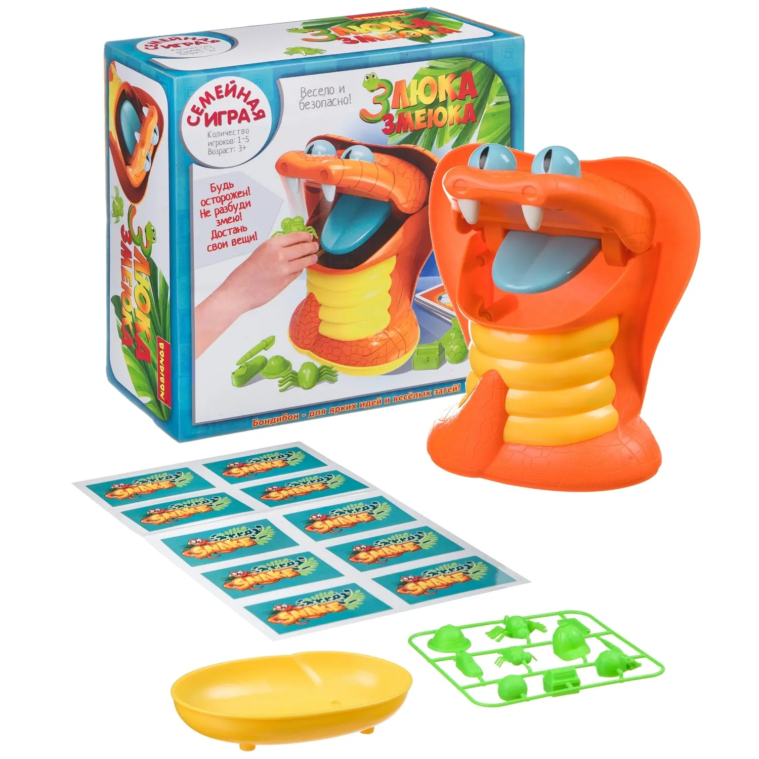 Настольная игра Bondibon " Злюка змеюка" ВОХ 26 2х26 2х11 см арт.007-103. | Игрушки и хобби