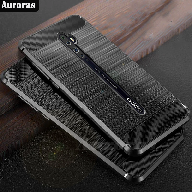 Мягкий чехол Auroras для Reno 2F противоударный из углеродного волокна OPPO 2Z|Бамперы| |