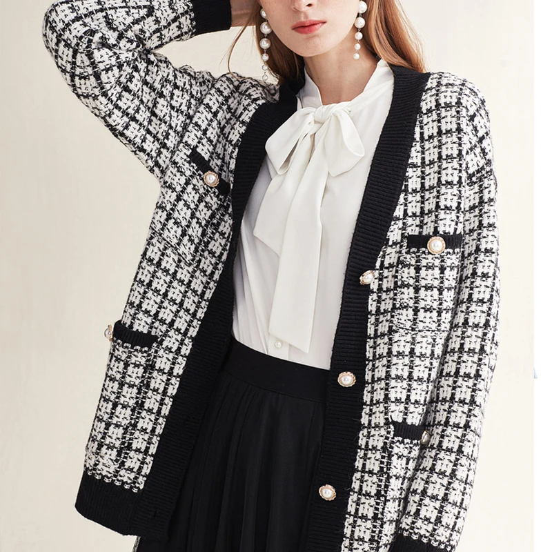 

Женское вязаное пальто на пуговицах ZA, винтажное Свободное длинное пальто с карманами и длинным рукавом, верхняя одежда, зима 2020