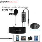 Всенаправленный конденсаторный микрофон BOYA BY-M1 PRO, петличный микрофон для смартфона, камеры Canon, микрофон, микрофон