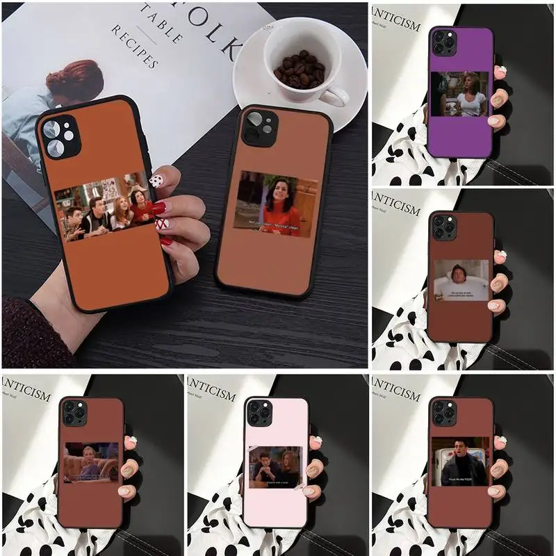 

American Comedy Friends Jennifer Aniston Phone Case Matte Transparent for iPhone 7 8 11 12 s mini pro X XS XR MAX Plus