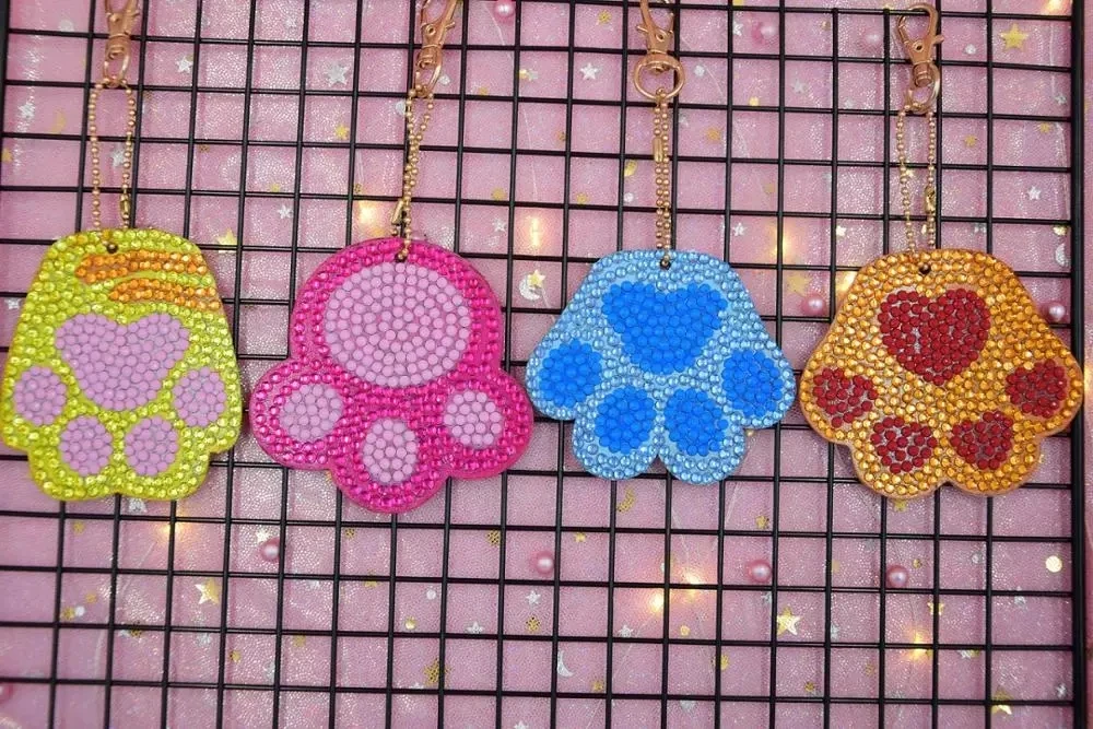 Брелок для ключей сделай сам с русской куклой совой мозаика рисунком