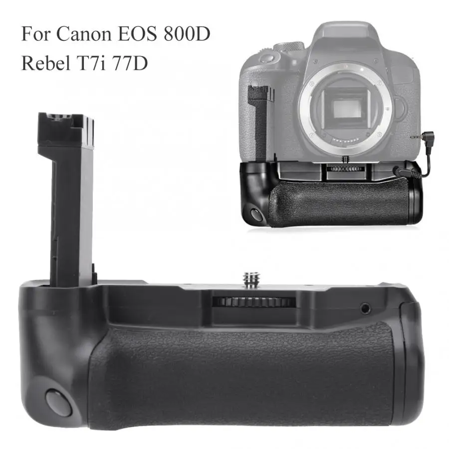 Батарейный блок для камеры Вертикальная фотокамера Canon EOS 800D Rebel T7i 77D