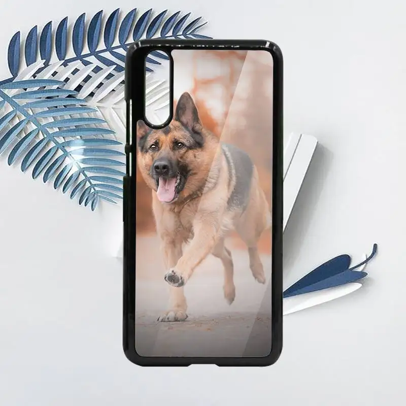 

Cute animal German Shepherd Dog Phone Case PC For Samsung galaxy S note 8 9 20 10 e lite2019 plus pro ultra