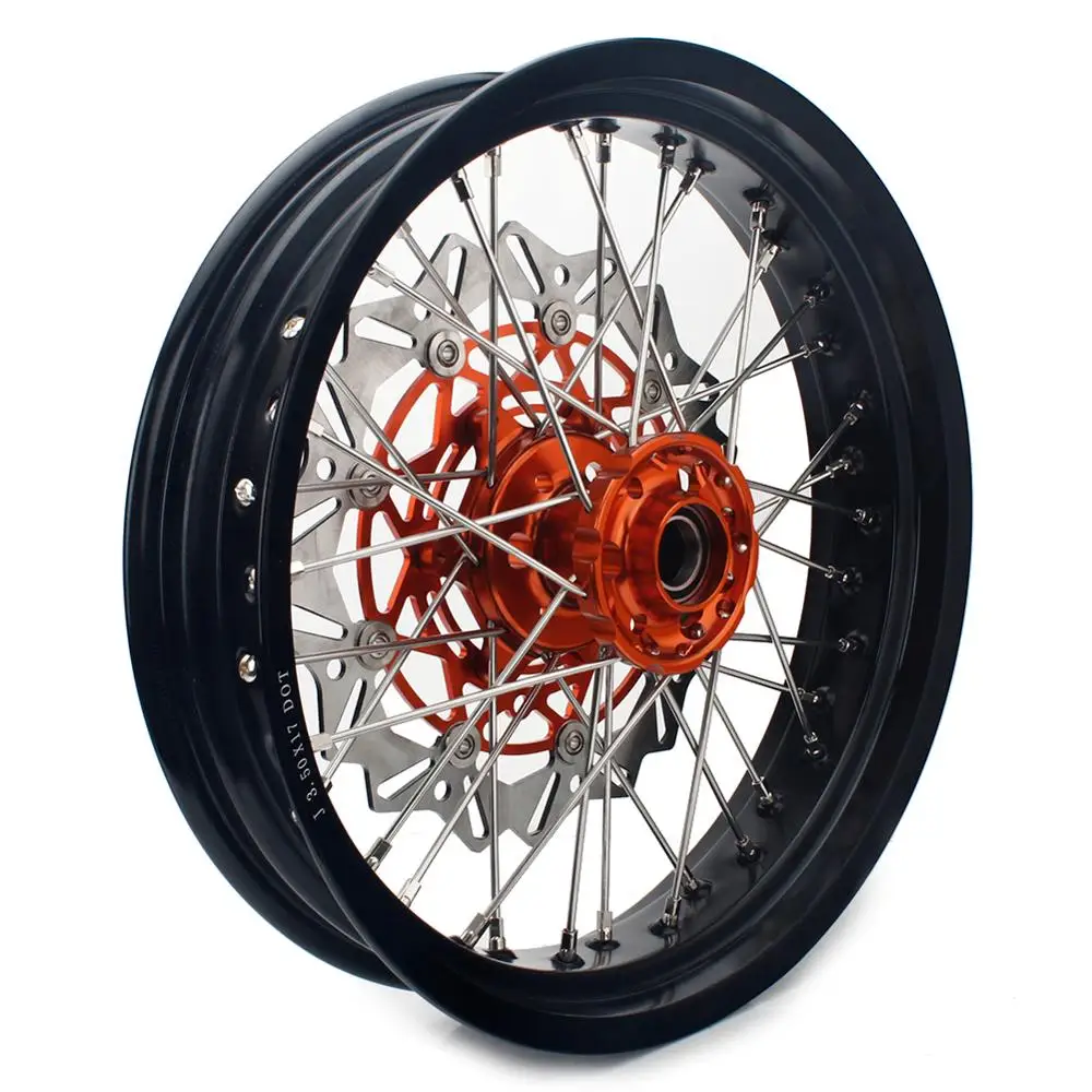BIKINGBOY 3 5/4 25/4 5/5 0 17 &quotспереди и сзади колесные диски ступицы тормозные для KTM SX F 450 09