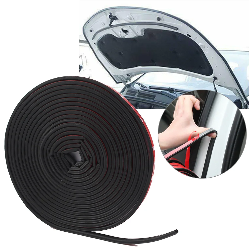 

26FT 8M B-Shape Trim Rubber Strip Universal Car Door Edge Seal Hollow Weatherstrip