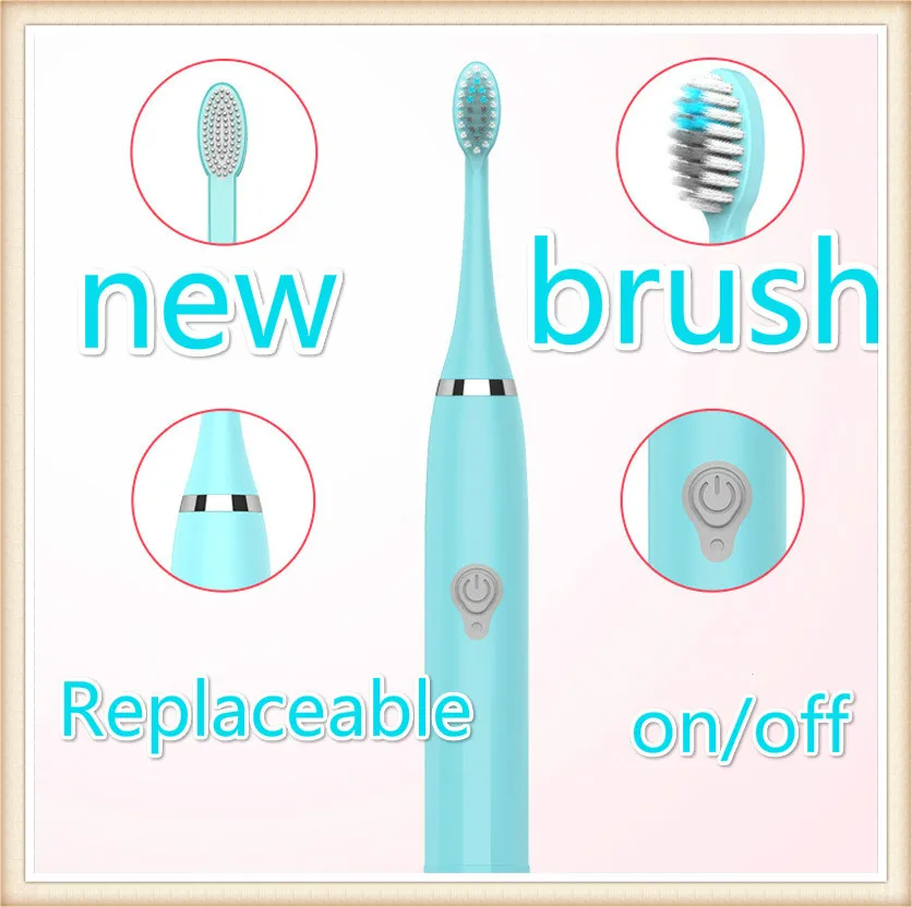 Новая электрическая зубная щетка мужская и женская для взрослых дома мягкие