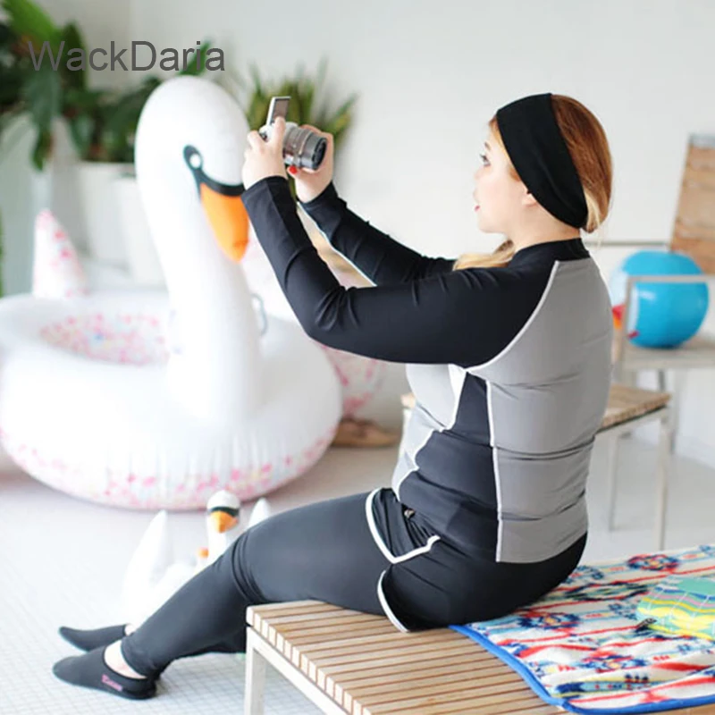 Женский костюм для дайвинга WackDaria купальный с длинными рукавами серфинга