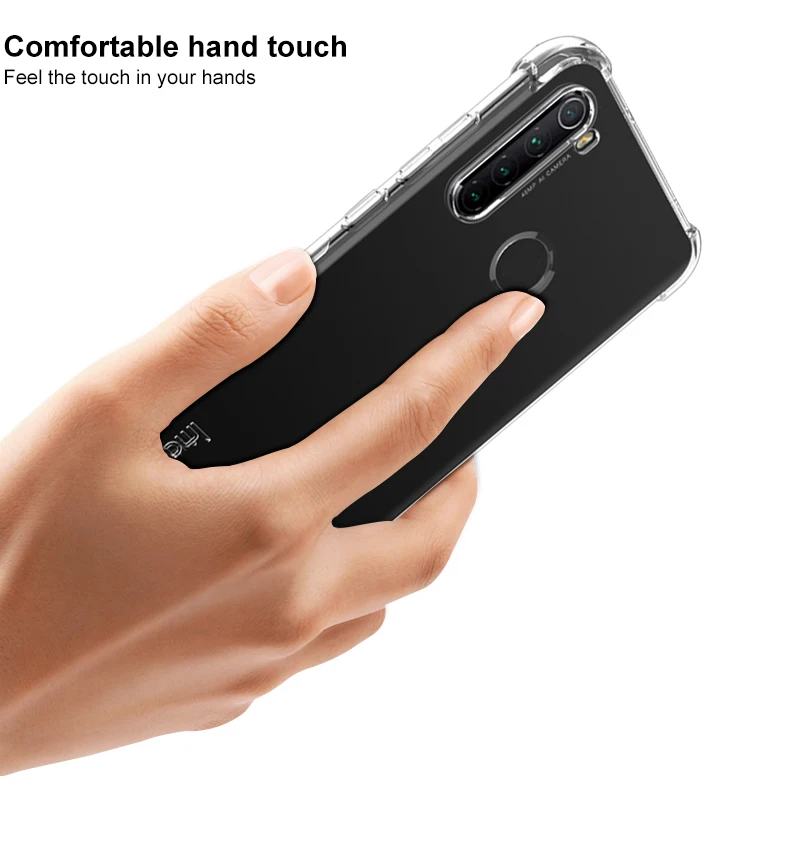 Для Xiaomi Redmi Note 8 чехол IMAK плотный чехол с защитой от падения защита, подушка безопасности Чехол из мягкого ТПУ для Xiaomi Redmi Note 8