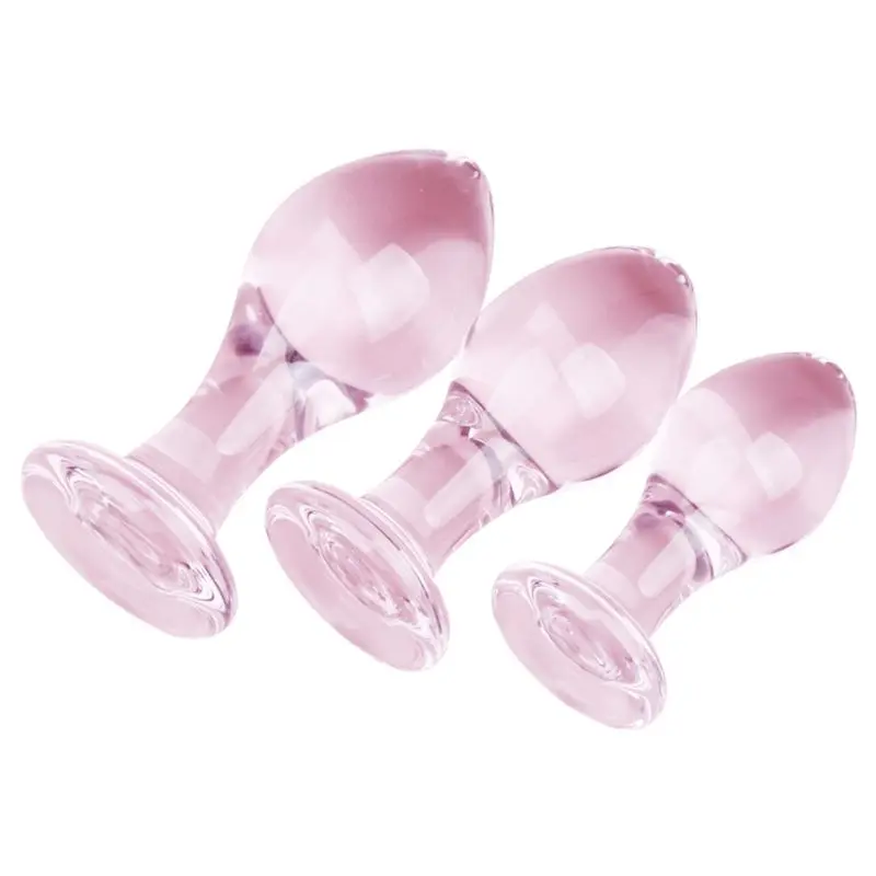 Стеклянная Анальная пробка Стимулятор точки G искусственная ягодица