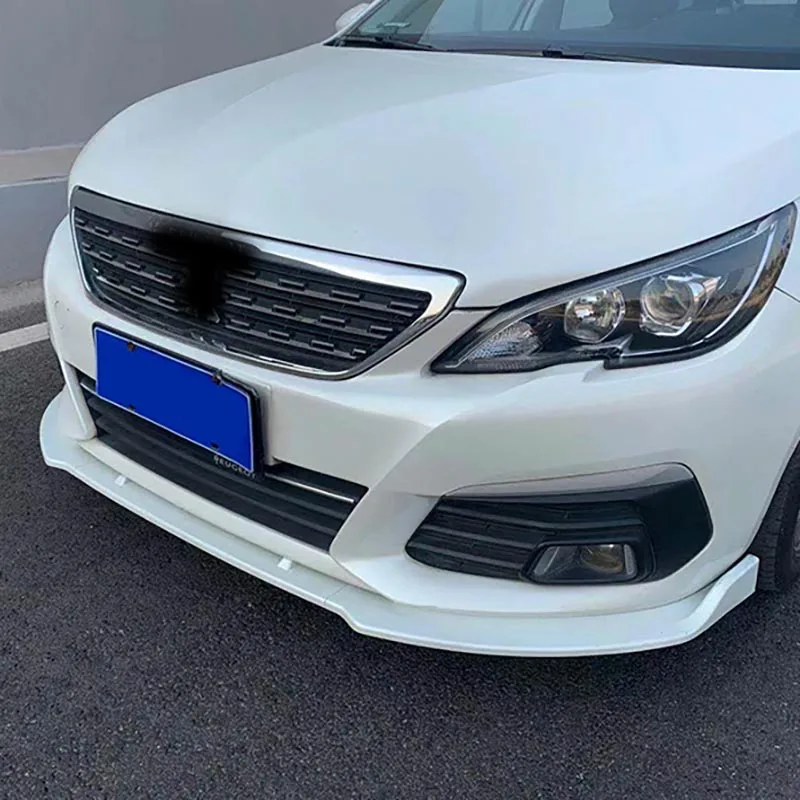 

3pcs for Peugeot 308 2016-2019 Front decorate Anterior lip Surround Collision avoidance Spoiler