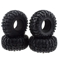 sojerc 4pcs 135mm 2 2 inch beadlock wheel rims rubber tire for 110 rc rock crawler axial scx10