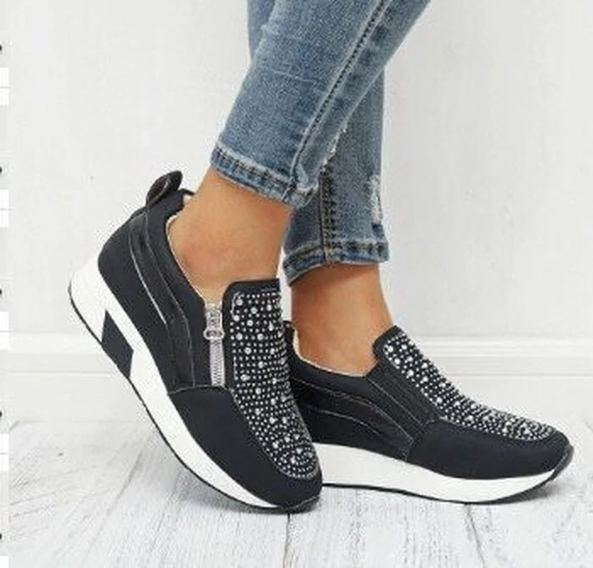 

Кроссовки женские высокие, спортивная обувь для улицы, черные, белые, розовые