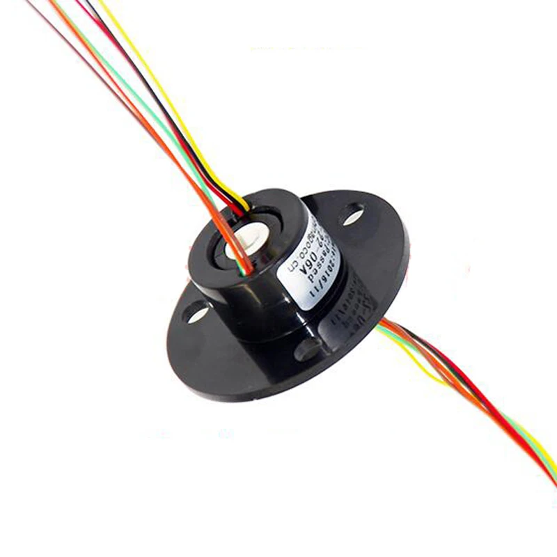 Электрическое скользящее кольцо для коллектора 2/4/6 каналов 2 А с отверстием в