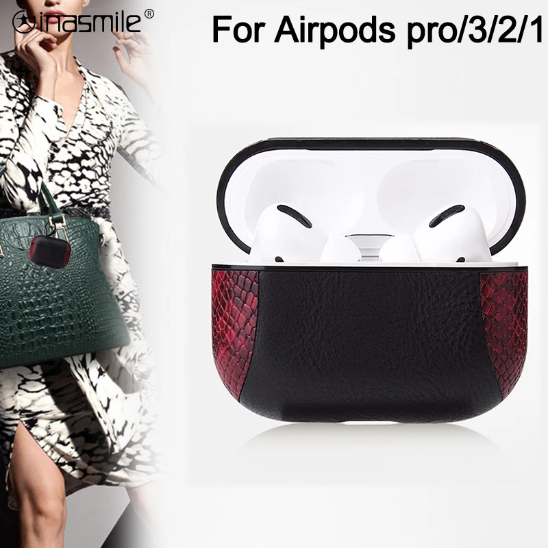 Великолепный кожаный чехол для Apple Air pods Pro correa Airpods 3 2 1 защитный противоударный