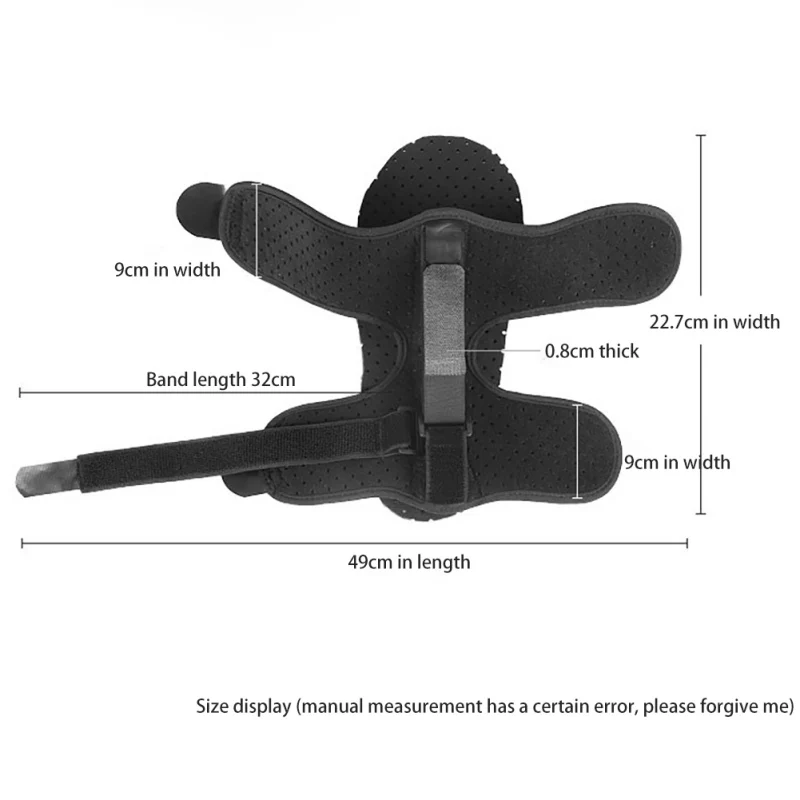 Sport 1PC Adjustable Plantar Fasciitis Night Splint Foot Drop Orthotic Brace Elastic Dorsal With Hard Spiky Massage Ball | Спорт и
