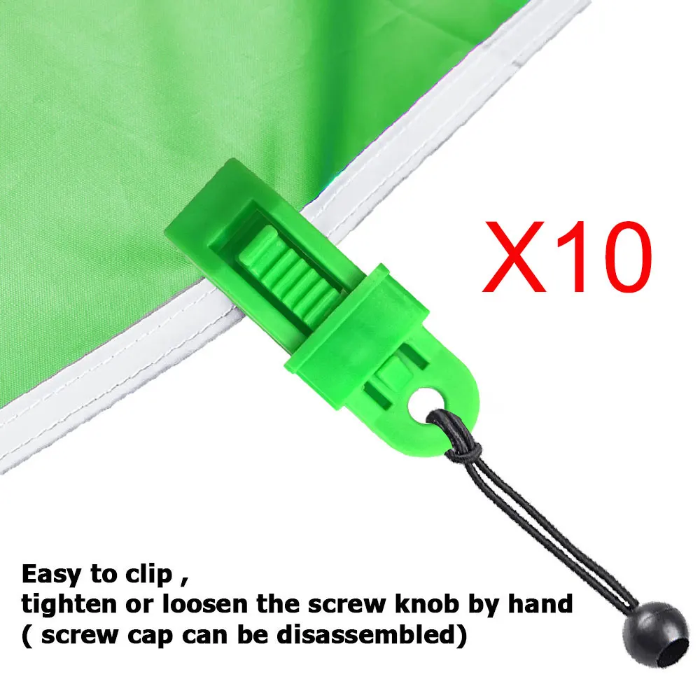 

10 Piece Reusable Camping Awning Tarp Clips Tent Tie Down Clamp For Outdoor Boats Trailers Canopy Tarpaulin Groundsheet