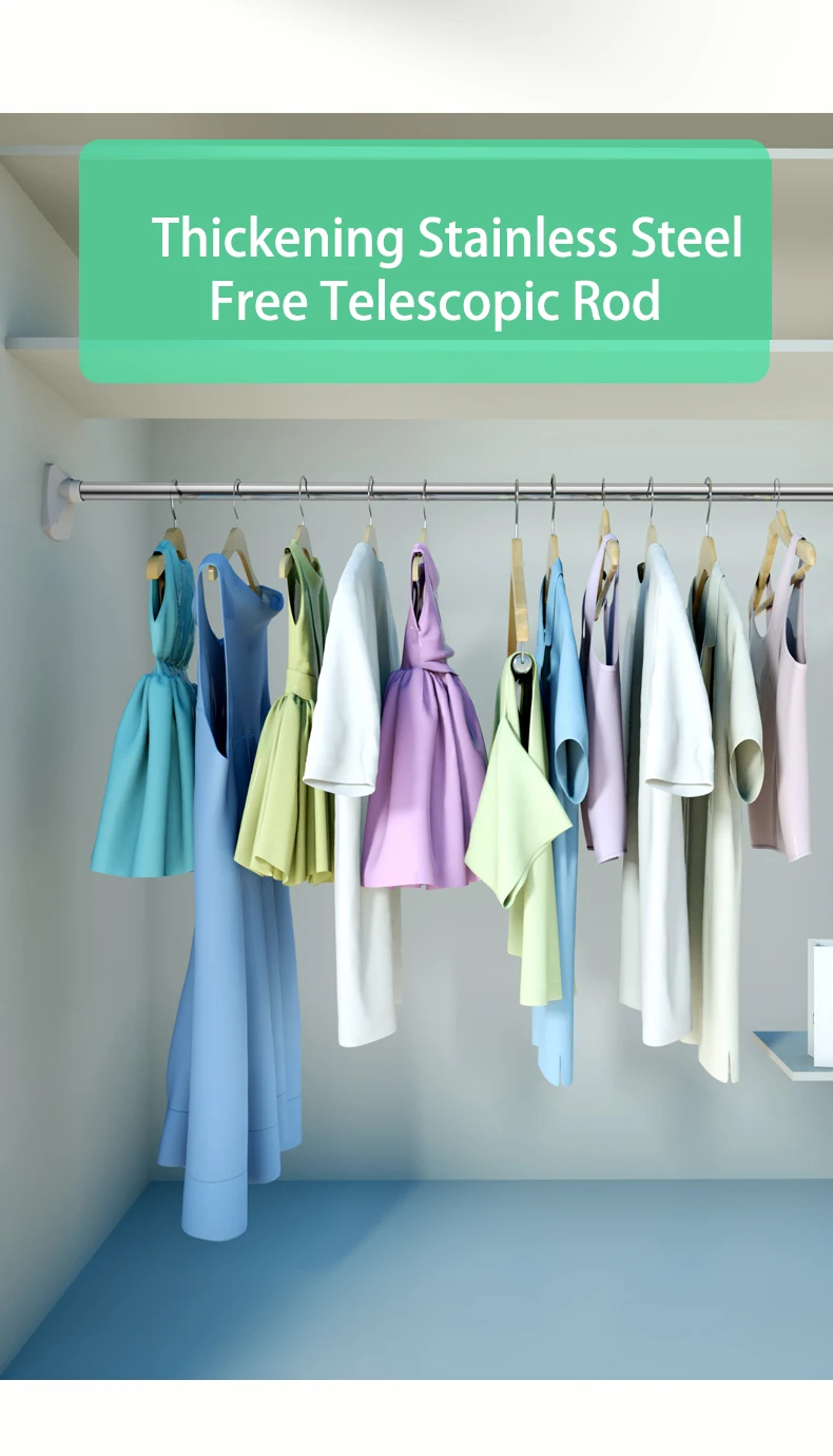 Телескопическая штанга Бесплатная штамповка сушильная для одежды ванная туалет
