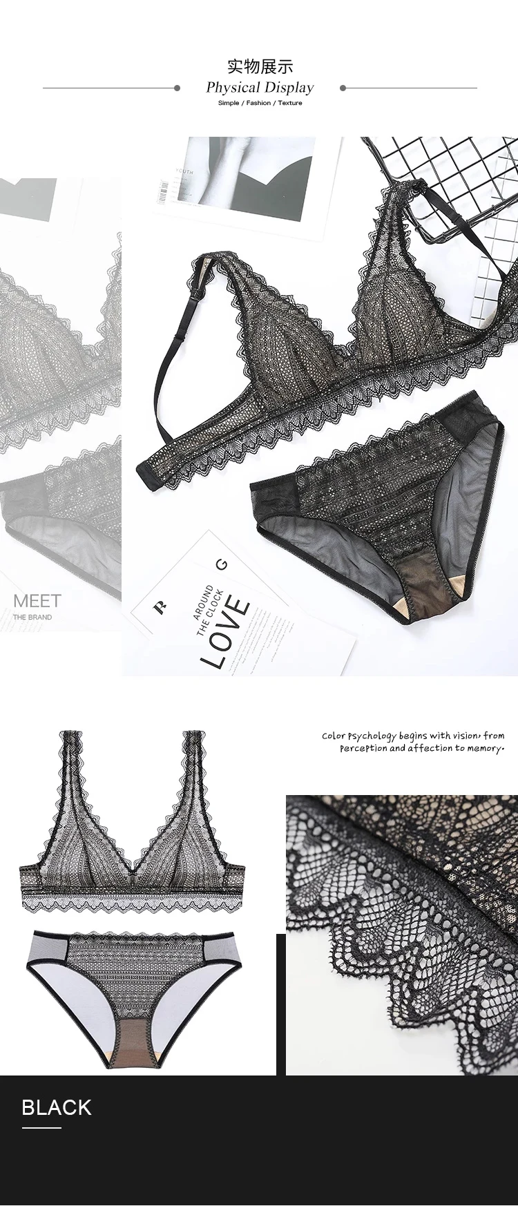 LILYMODA, женский удобный кружевной сексуальный бюстгальтер без косточек, наборы бюстгальтеров, полная чашка, нижнее белье, женское нижнее белье, Новое поступление, мода