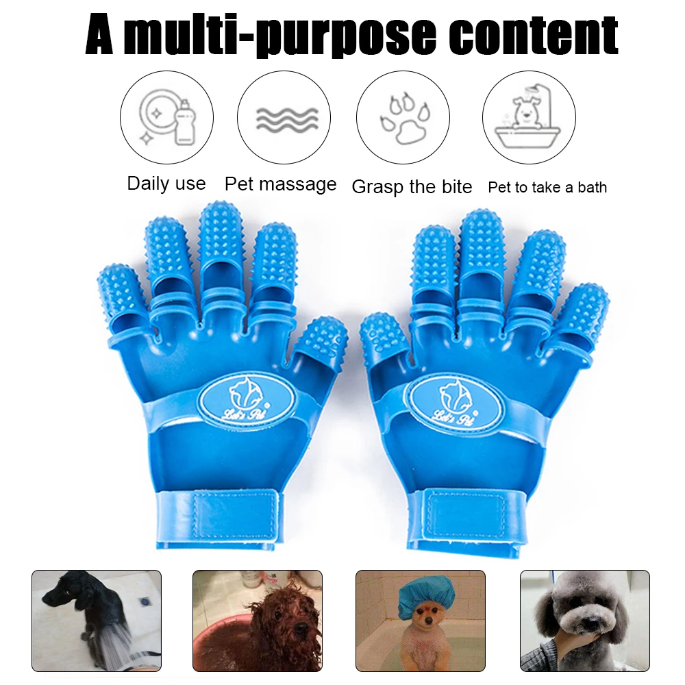 Переносная перчатка для ухода за животными гребень кошек собак контактная щетка