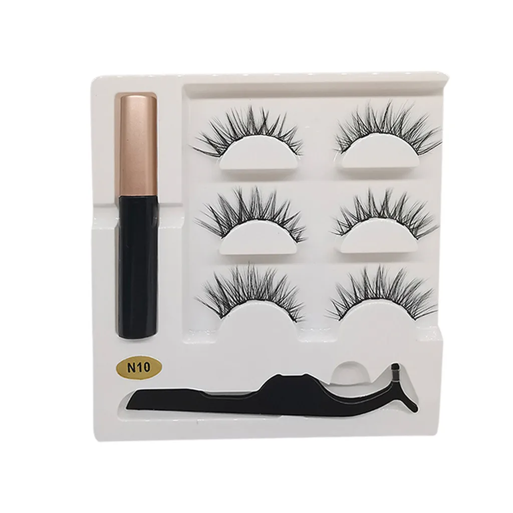 Жидкий Магнитный ненастоящий Пинцет для ресниц набор натуральных длинных глаз