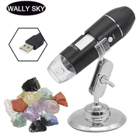 led usb digital microscope 500x handle microscope pc video microscope with natural ores for cell phone reparing students