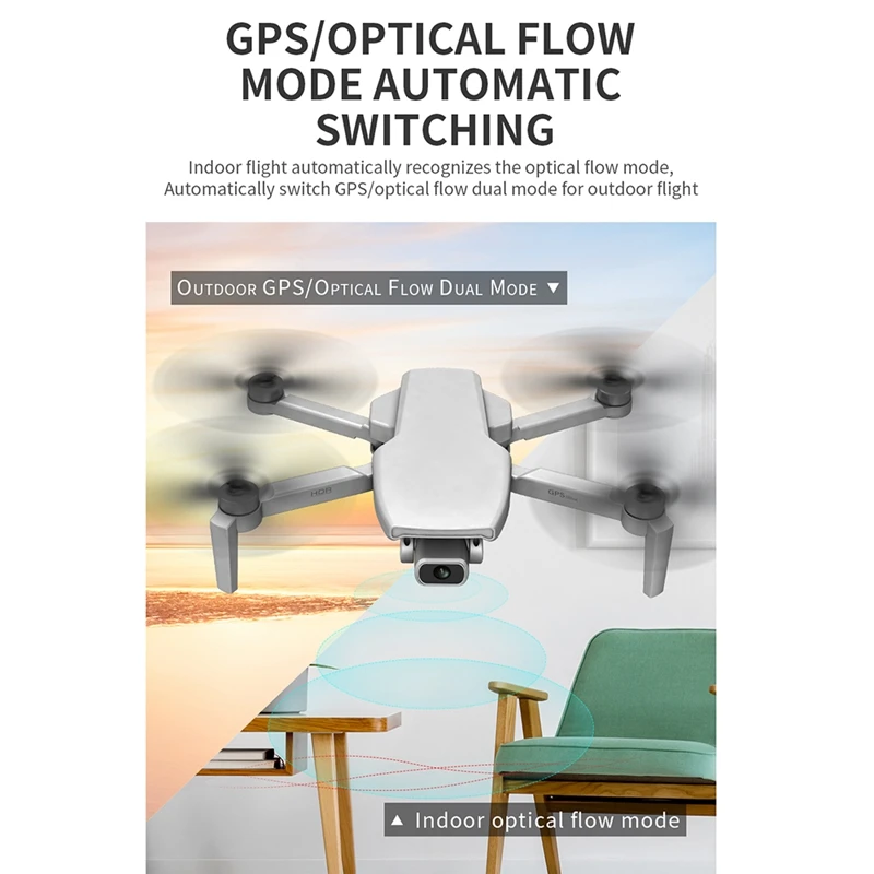

L108 GPS 4K 5G WiFi Motor Drone Flying 25Min Distance RC 1Km RC FPV